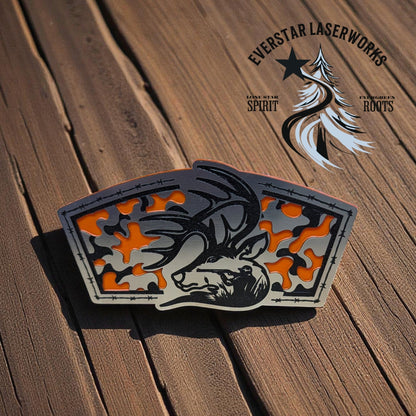 Rack Attack Hunter Stainless Acrylic Patch - LoneStar Adhesive
