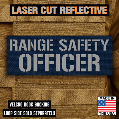 Range Safety Officer Patches & ID Plates – 2x3 Patch or 3x8 ID Panel – Tactical Gear Hook & Loop | Made in USA - LoneStar Adhesive