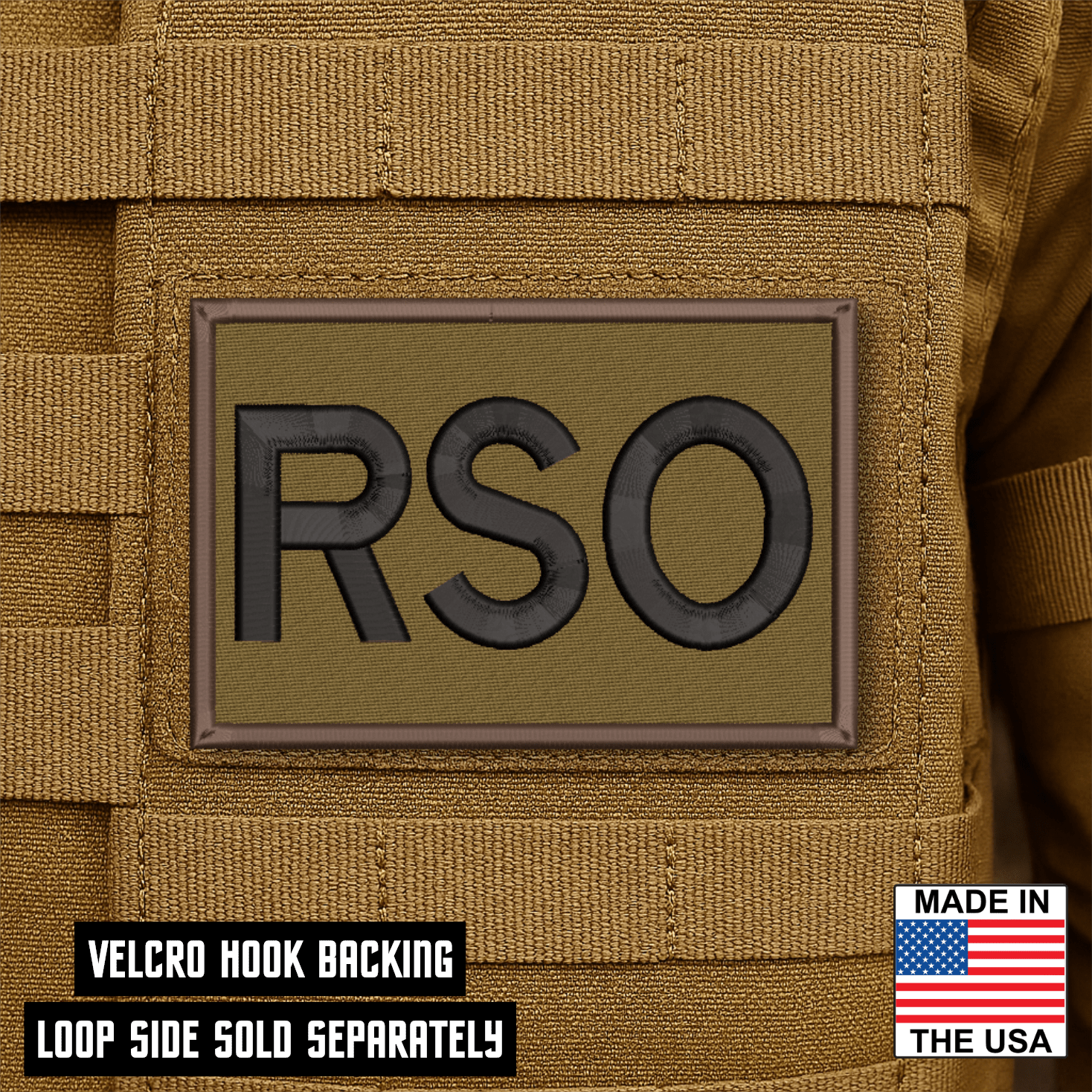 Range Safety Officer Patches & ID Plates – 2x3 Patch or 3x8 ID Panel – Tactical Gear Hook & Loop | Made in USA - LoneStar Adhesive