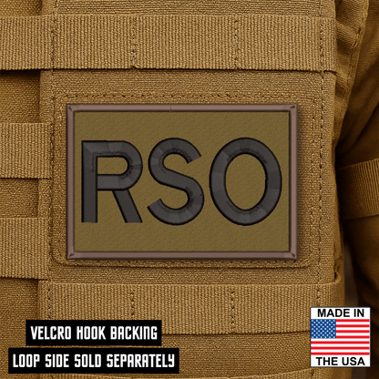 Range Safety Officer Patches & ID Plates – 2x3 Patch or 3x8 ID Panel – Tactical Gear Hook & Loop | Made in USA - LoneStar Adhesive