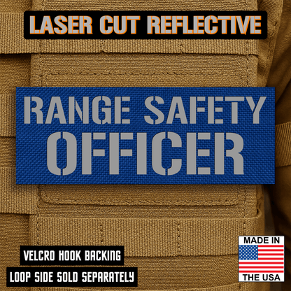 Range Safety Officer Patches & ID Plates – 2x3 Patch or 3x8 ID Panel – Tactical Gear Hook & Loop | Made in USA - LoneStar Adhesive