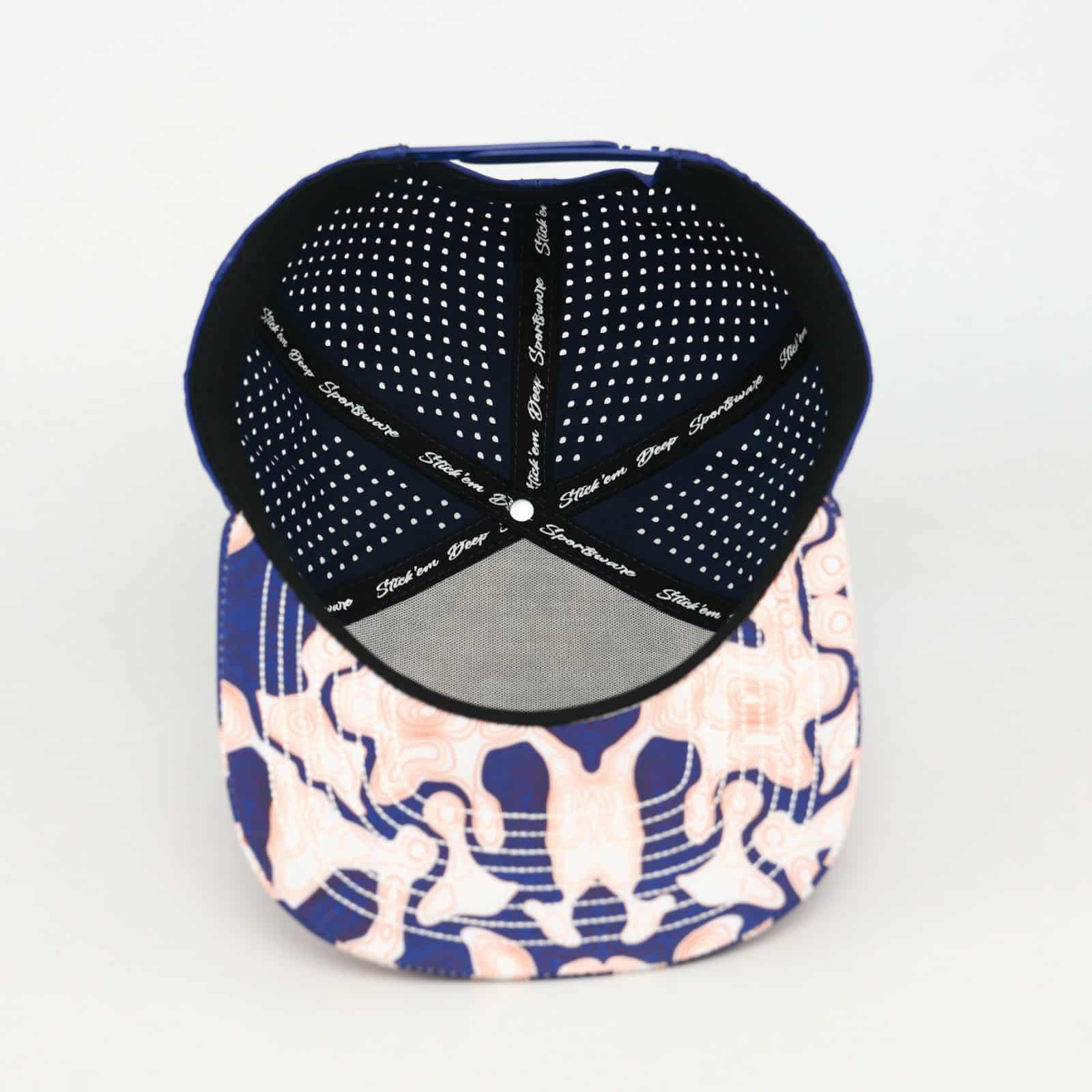 red front with red white and blue topo with blue back - LoneStar Adhesive