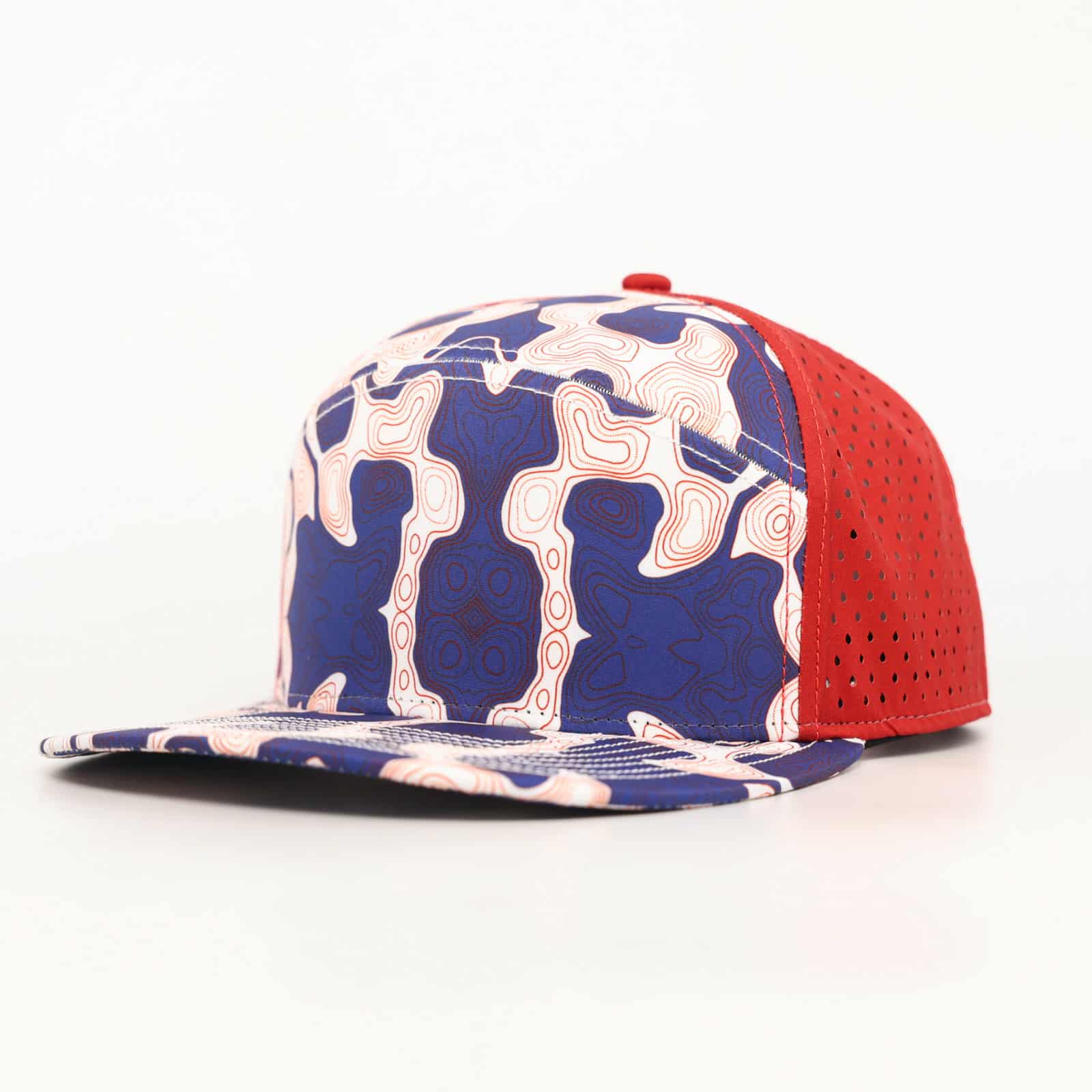 red white blue topo red back - LoneStar Adhesive