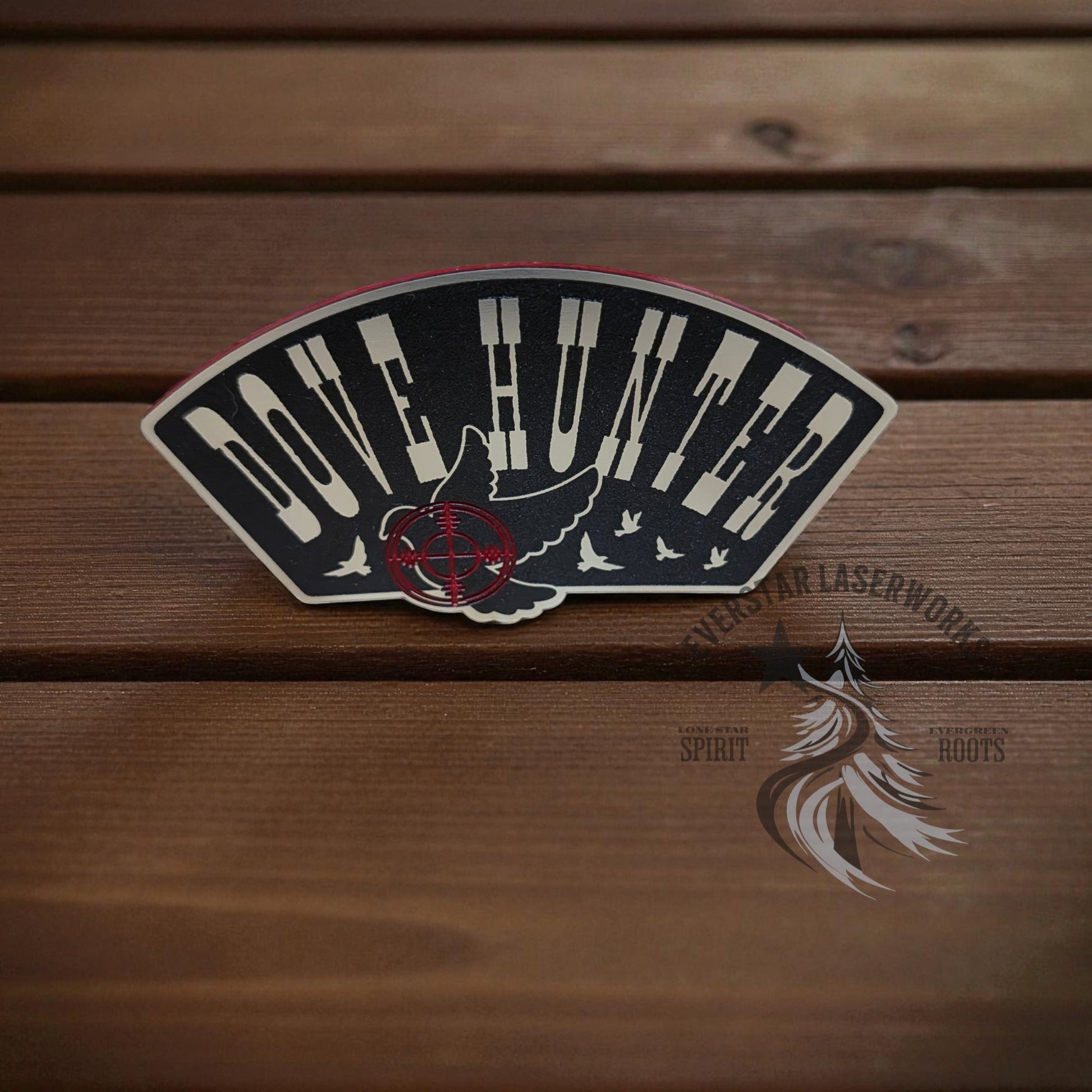 Redline Dove Hunter Stainless Acrylic Patch - LoneStar Adhesive