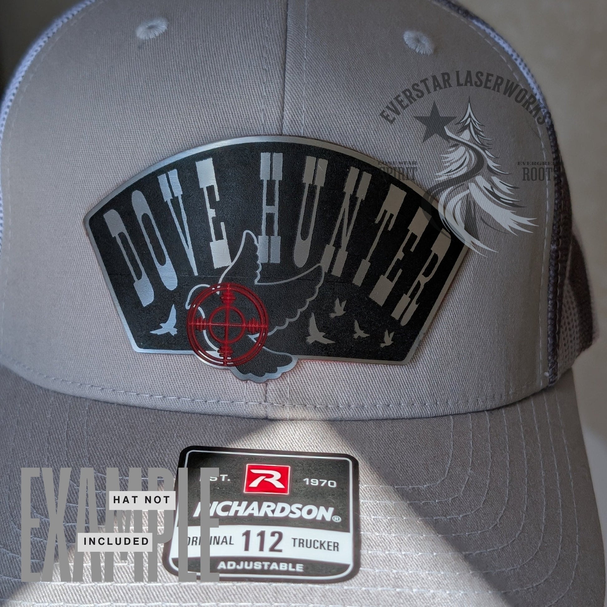 Redline Dove Hunter Stainless Acrylic Patch - LoneStar Adhesive