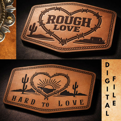 Rough Love Western Patch SVG Bundle - LoneStar Adhesive