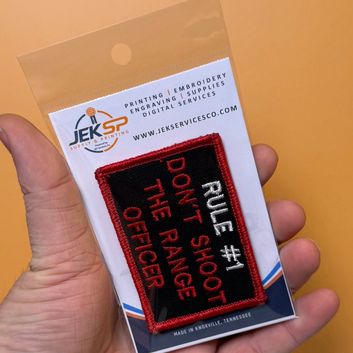 Rule #1 Don't Shoot The Range Officer Embroidered Morale Patch – 2x3" - #LoneStar Adhesive#