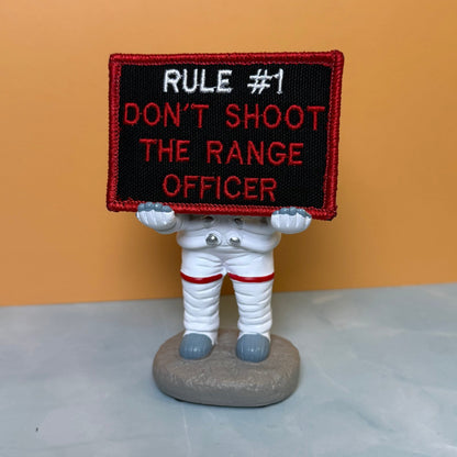 Rule #1 Don't Shoot The Range Officer Embroidered Morale Patch – 2x3" - #LoneStar Adhesive#