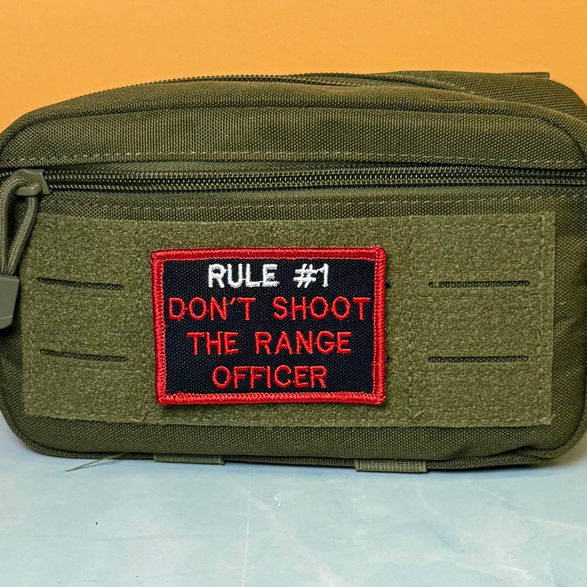Rule #1 Don't Shoot The Range Officer Embroidered Morale Patch – 2x3" - #LoneStar Adhesive#
