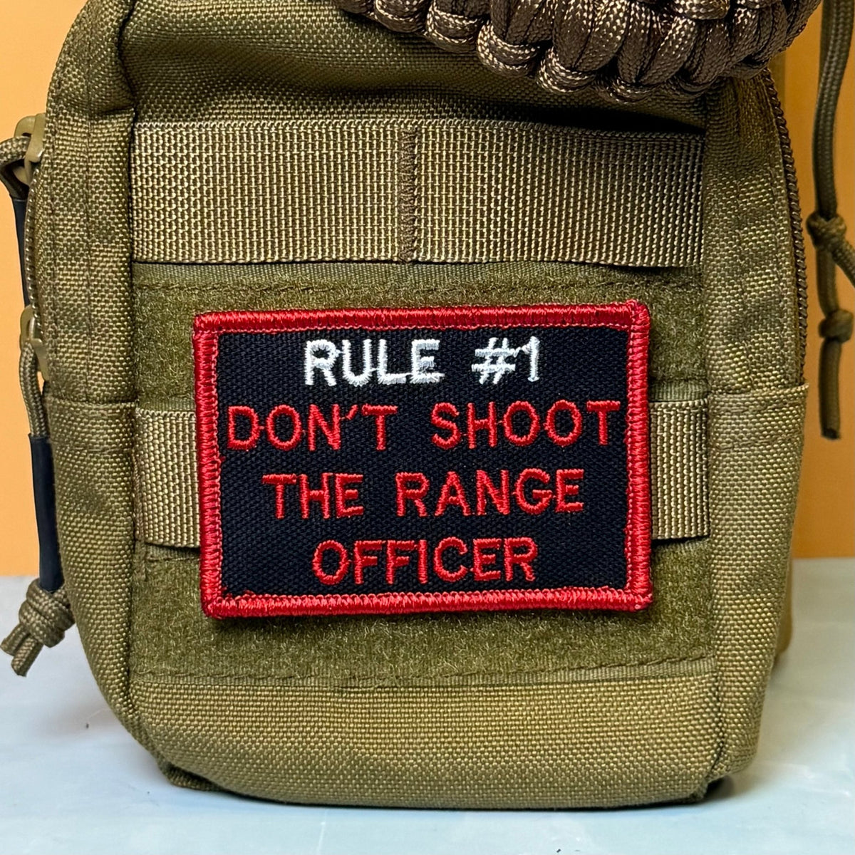 Rule #1 Don't Shoot The Range Officer Embroidered Morale Patch – 2x3" - #LoneStar Adhesive#