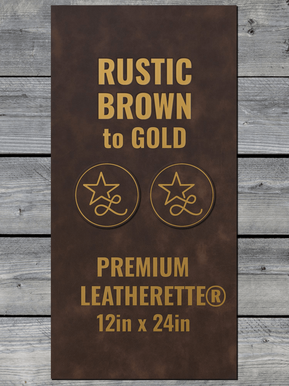 Rustic / Gold Durra-Bull Premium Leatherette® Sheets (12x24) – Lone ...