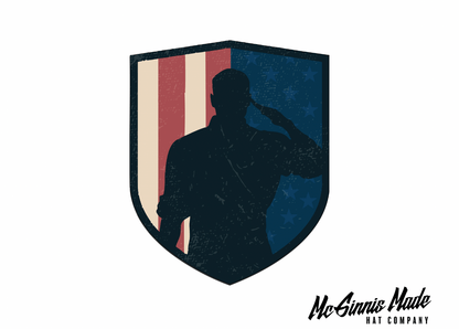 "Salute" UV Printed Patches - LoneStar Adhesive
