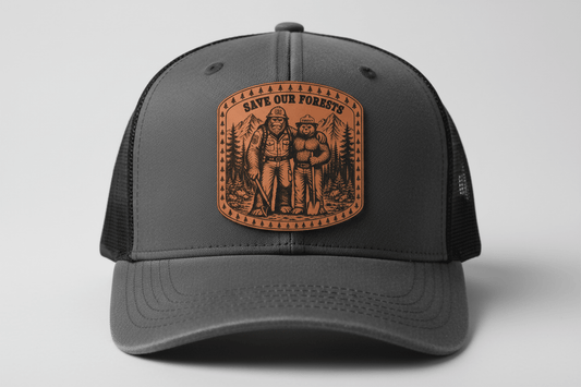 Save our forest Bigfoot and Smokey the Bear - LoneStar Adhesive