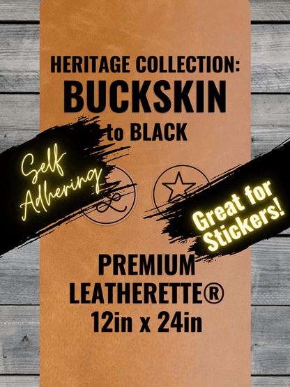 Self - Adhering Buckskin Durra - Bull Premium Leatherette® Sheets - LoneStar Adhesive