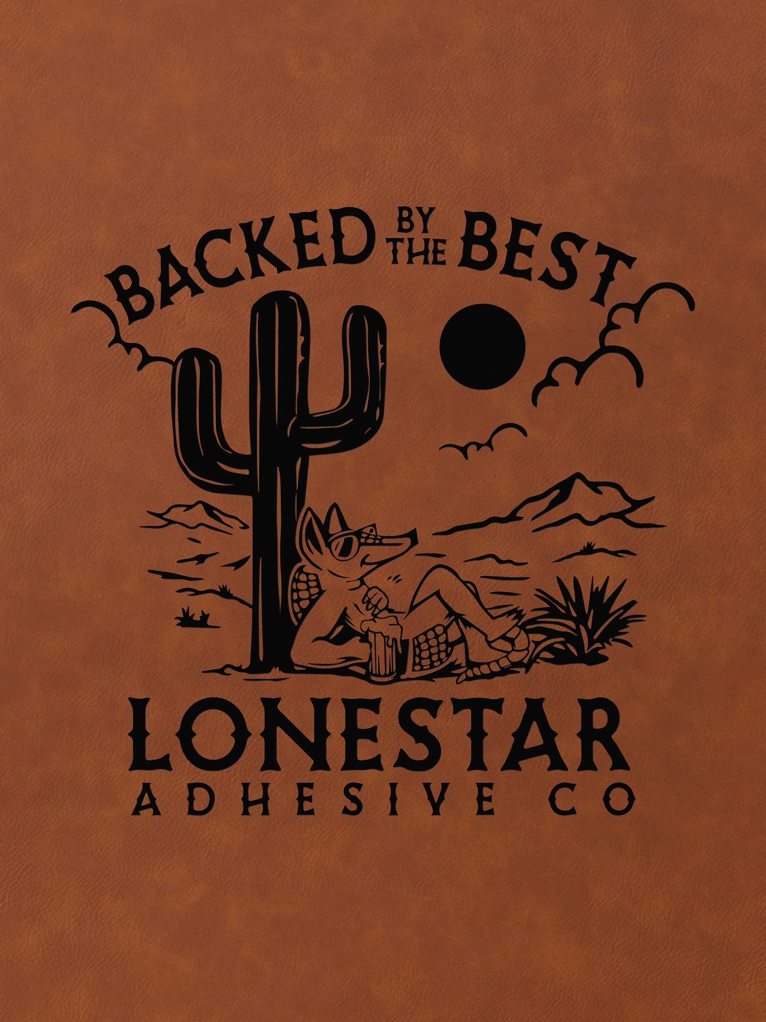 Self - Adhering Rawhide Durra - Bull Premium Leatherette™ Sheets - #LoneStar Adhesive#