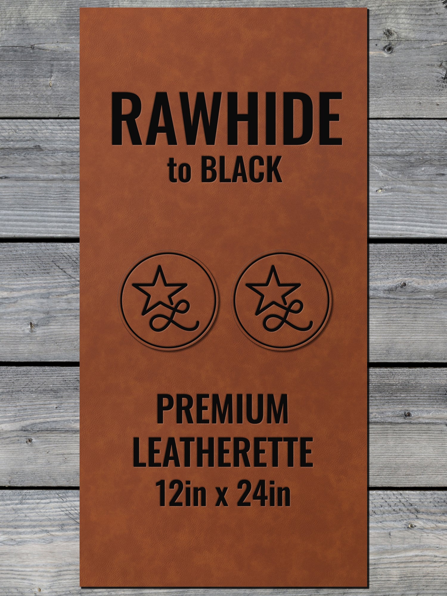 Self - Adhering Rawhide Durra - Bull Premium Leatherette™ Sheets - #LoneStar Adhesive#