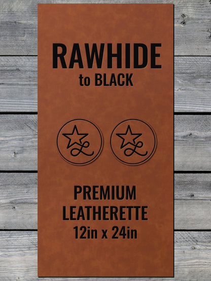 Self - Adhering Rawhide Durra - Bull Premium Leatherette™ Sheets - #LoneStar Adhesive#