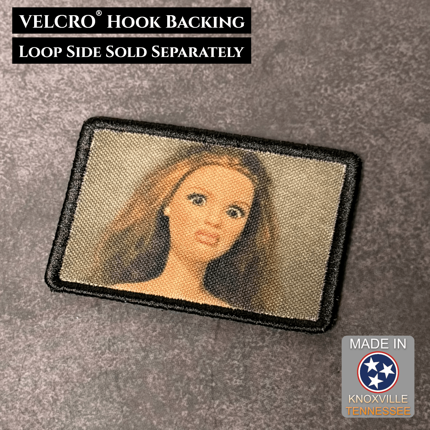 Shocked Doll Meme Funny Morale Patch 2"x3" Hook & Loop | Made in USA - LoneStar Adhesive