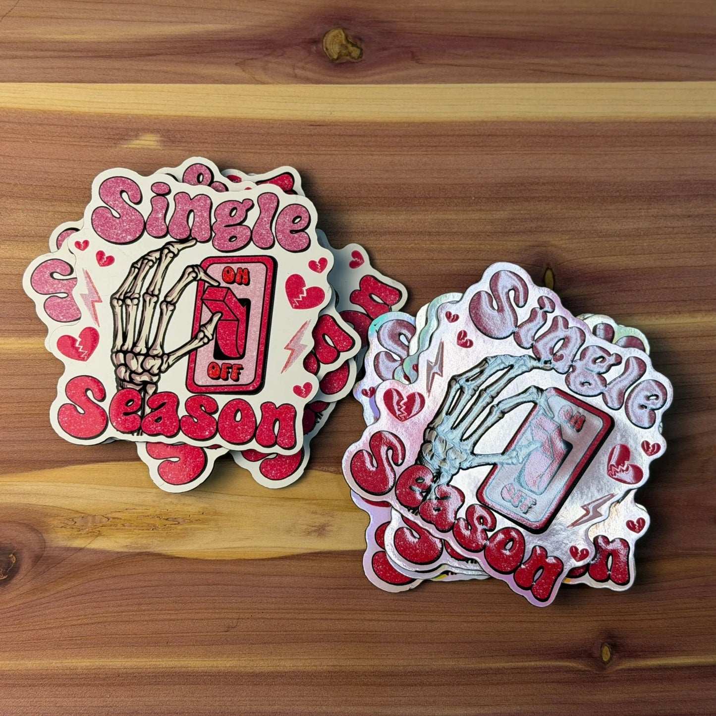 Single Mode ON - Anti - Valentine's Day | UV Printed Leather Hat Patch | Shop On Vacation Through 1/8. Orders Will Process on 1/9 - LoneStar Adhesive