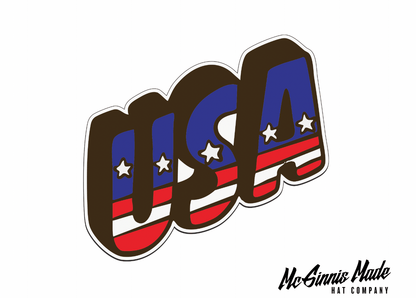"SLANTED USA" UV Printed Patches - LoneStar Adhesive