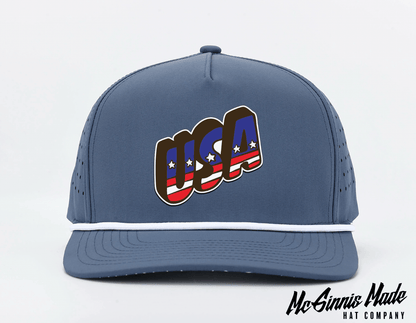 "SLANTED USA" UV Printed Patches - LoneStar Adhesive