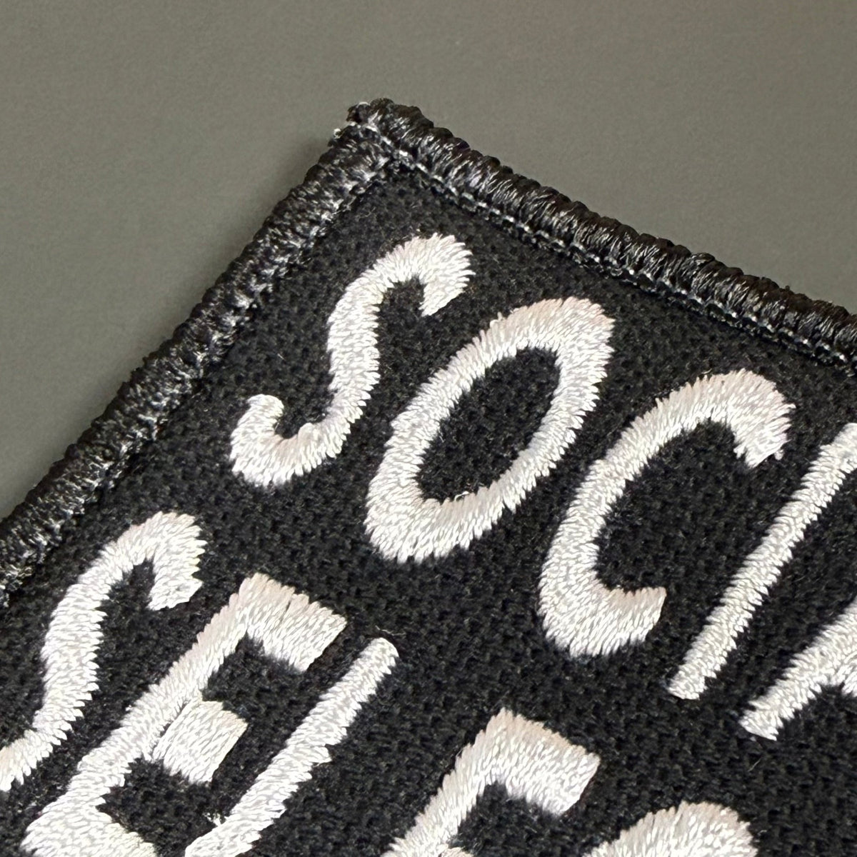 Socially Selective Funny Morale Patch, 2x3" | Made in USA | VELCRO® Brand Hook Backing - LoneStar Adhesive