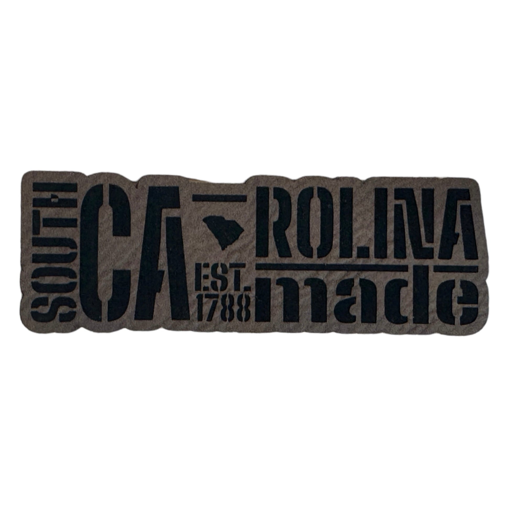 South Carolina Made leatherette Patch - #LoneStar Adhesive#