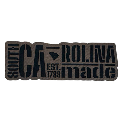 South Carolina Made leatherette Patch - #LoneStar Adhesive#