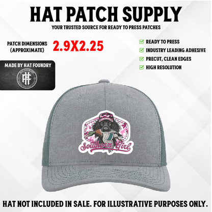 Southern Girl UV Printed Hat Patch - LoneStar Adhesive