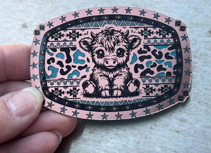 Southwest Highland Cow Patch - LoneStar Adhesive