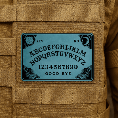 Spirit Talking Board, Ouija Inspired Funny Morale Patch 2"x3" Hook & Loop | Made in USA - LoneStar Adhesive