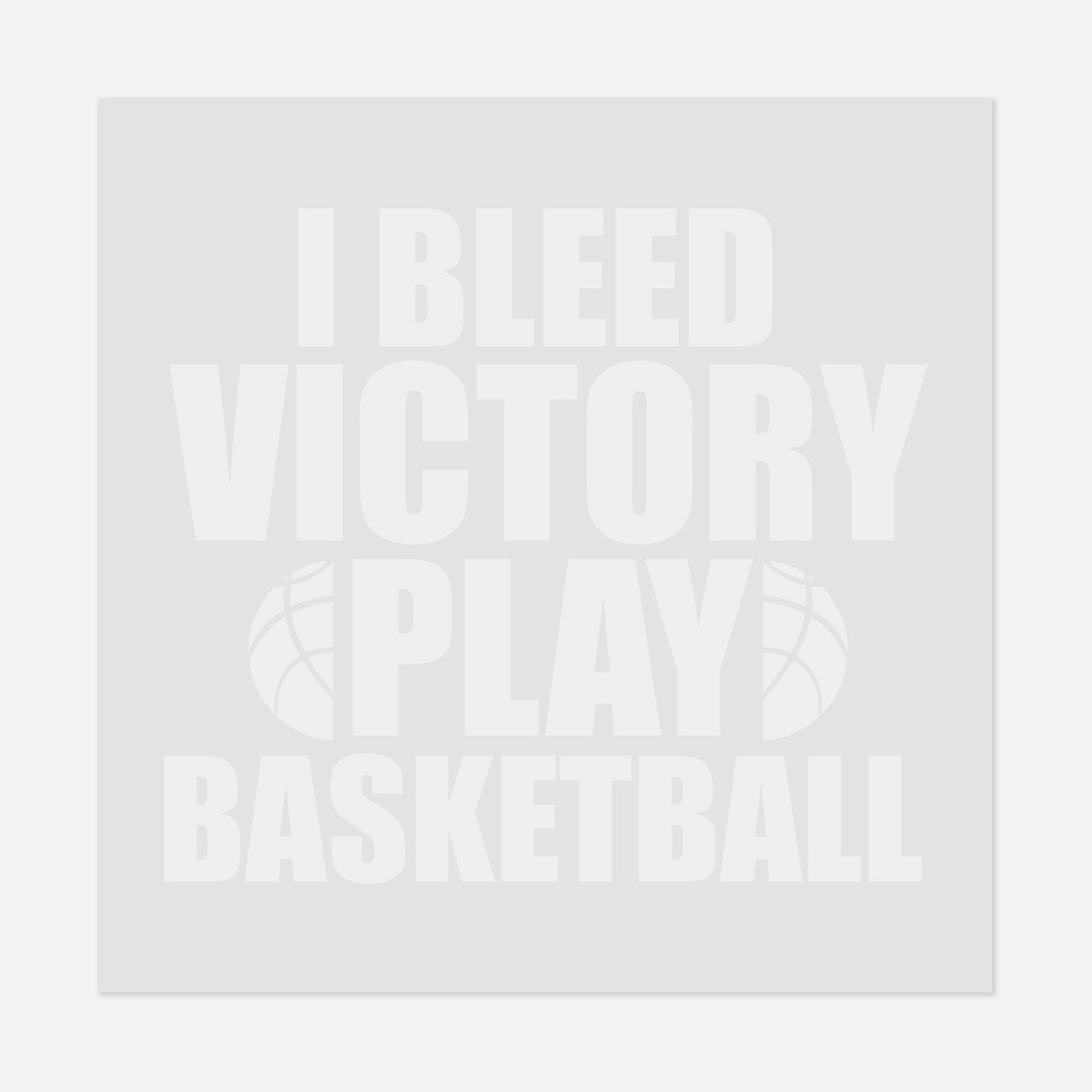 Sports - I BLEED VICTORY - BASKETBALL - #LoneStar Adhesive#