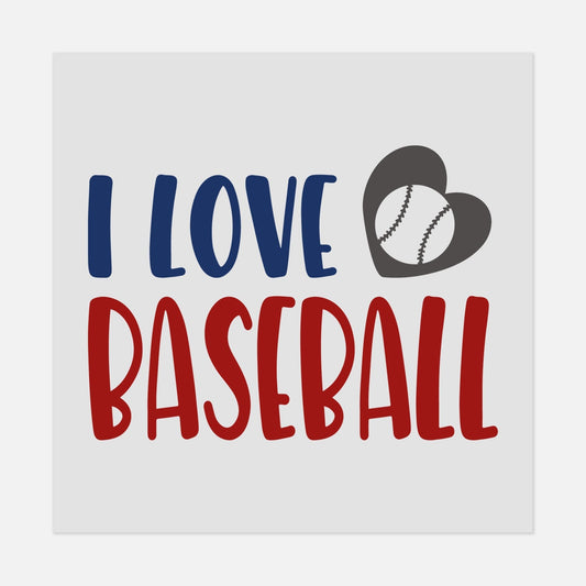 Sports - I LOVE BASEBALL - #LoneStar Adhesive#