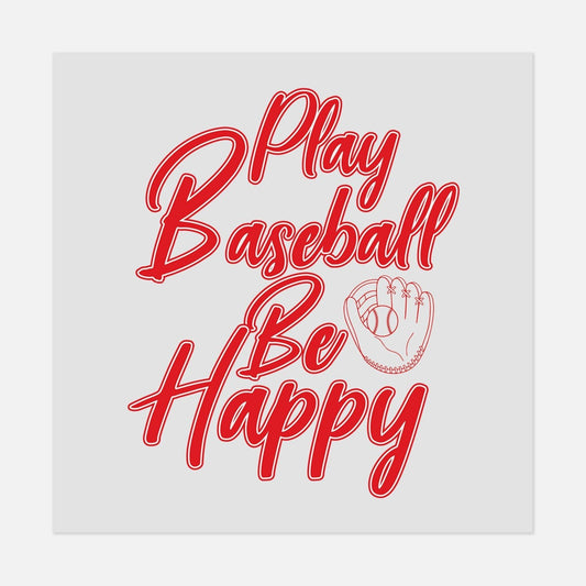 Sports - PLAY BASEBALL BE HAPPY - #LoneStar Adhesive#