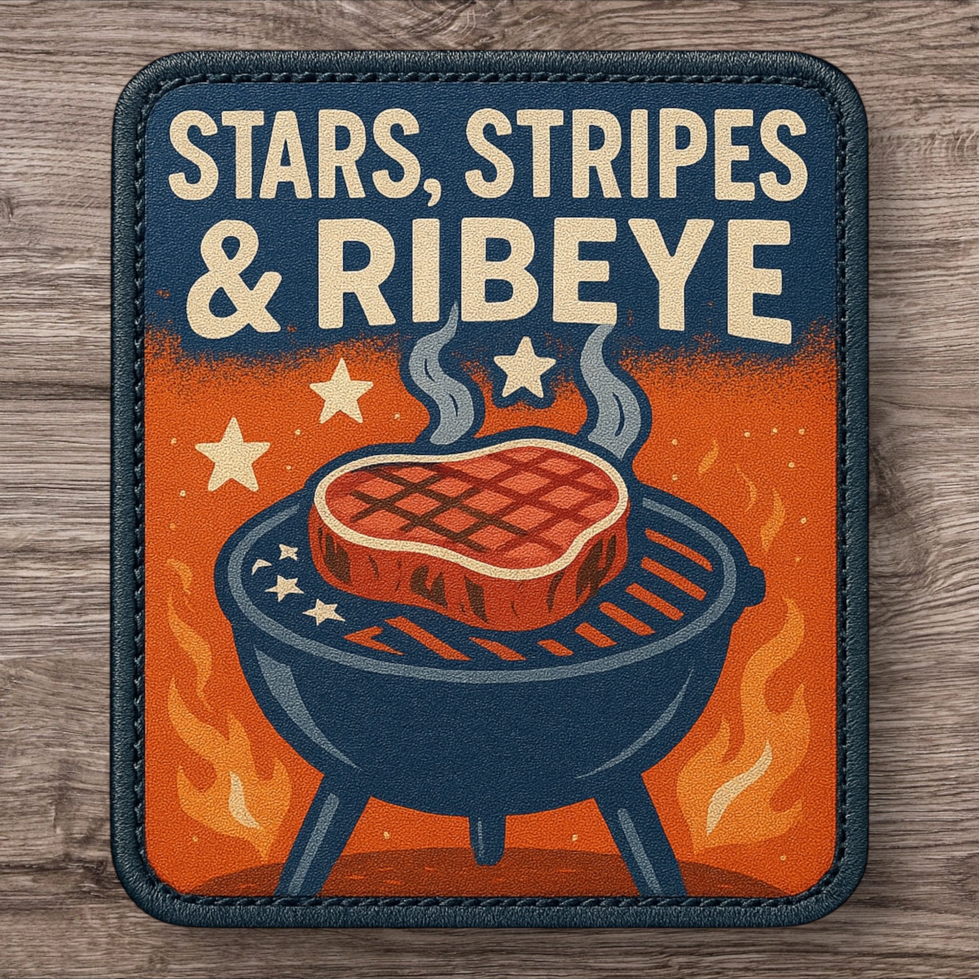 Stars, Stripes & Ribeye - UV Printed Patch – Lone Star Adhesive