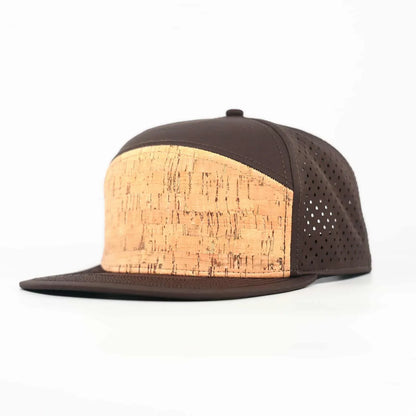 cork front with solid dark brown