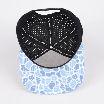 light blue front with blue camo and black back