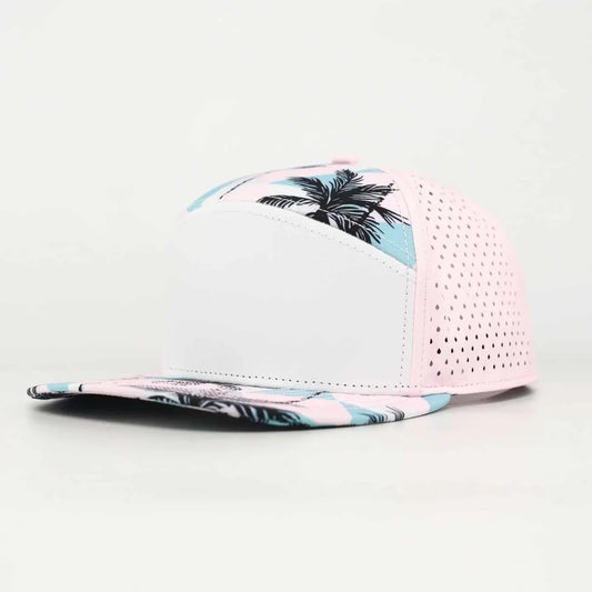 white with palms pink back