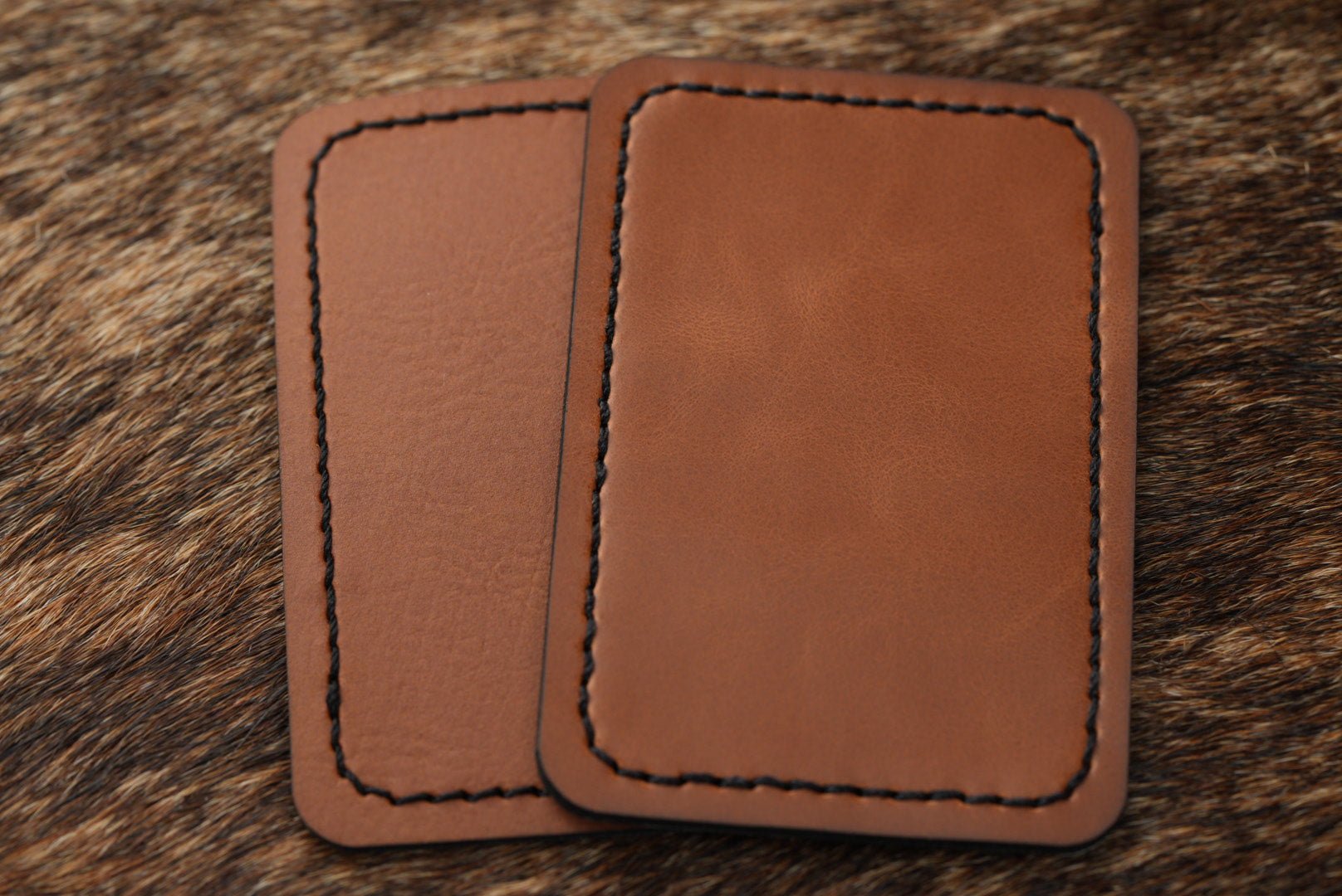 Leatherette Sticker Stitched Premium Leatherette® Patches - 2