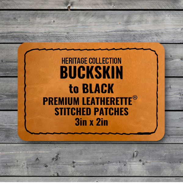 Stitched Premium Leatherette® Patches - 2"x3" Rectangle - LoneStar Adhesive