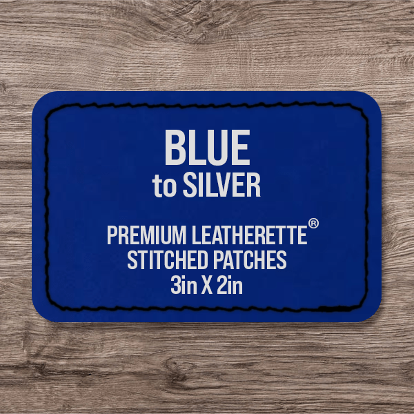 Stitched Premium Leatherette® Patches - 2"x3" Rectangle - LoneStar Adhesive