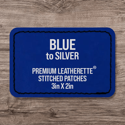 Stitched Premium Leatherette® Patches - 2"x3" Rectangle - LoneStar Adhesive