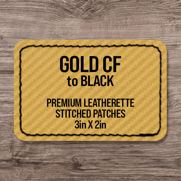 Stitched Premium Leatherette® Patches - 2"x3" Rectangle - LoneStar Adhesive