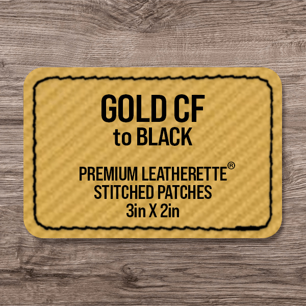 Stitched Premium Leatherette® Patches - 2"x3" Rectangle - LoneStar Adhesive