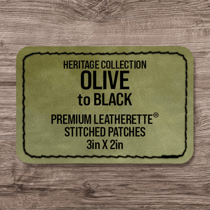 Stitched Premium Leatherette® Patches - 2"x3" Rectangle - LoneStar Adhesive