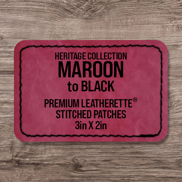 Stitched Premium Leatherette® Patches - 2"x3" Rectangle - LoneStar Adhesive