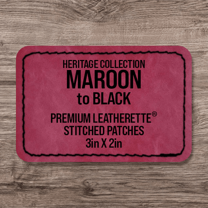 Stitched Premium Leatherette® Patches - 2"x3" Rectangle - LoneStar Adhesive