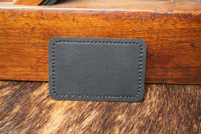 Stitched Premium Leatherette® Patches - 2"x3" Rectangle - LoneStar Adhesive