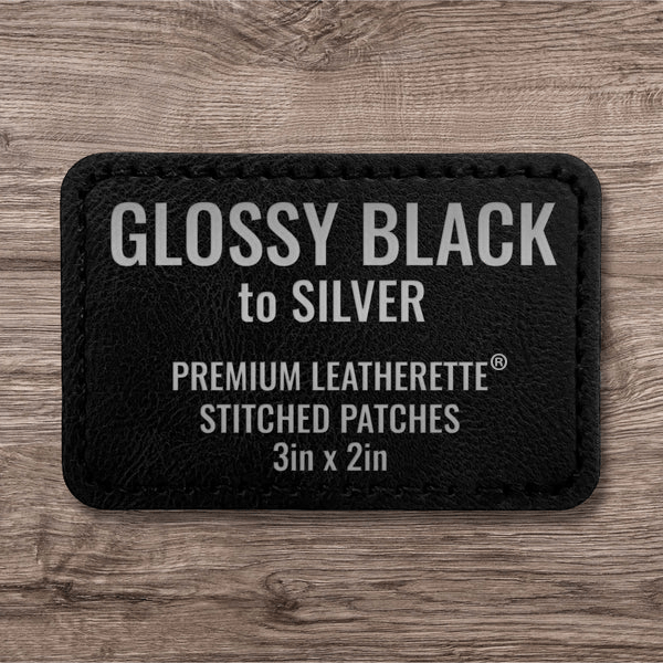 Stitched Premium Leatherette® Patches - 2"x3" Rectangle - LoneStar Adhesive