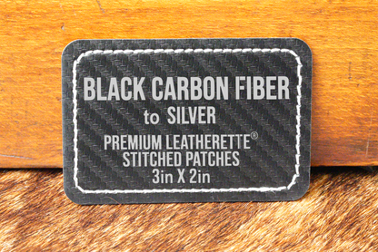 Stitched Premium Leatherette® Patches - 2"x3" Rectangle - #LoneStar Adhesive#